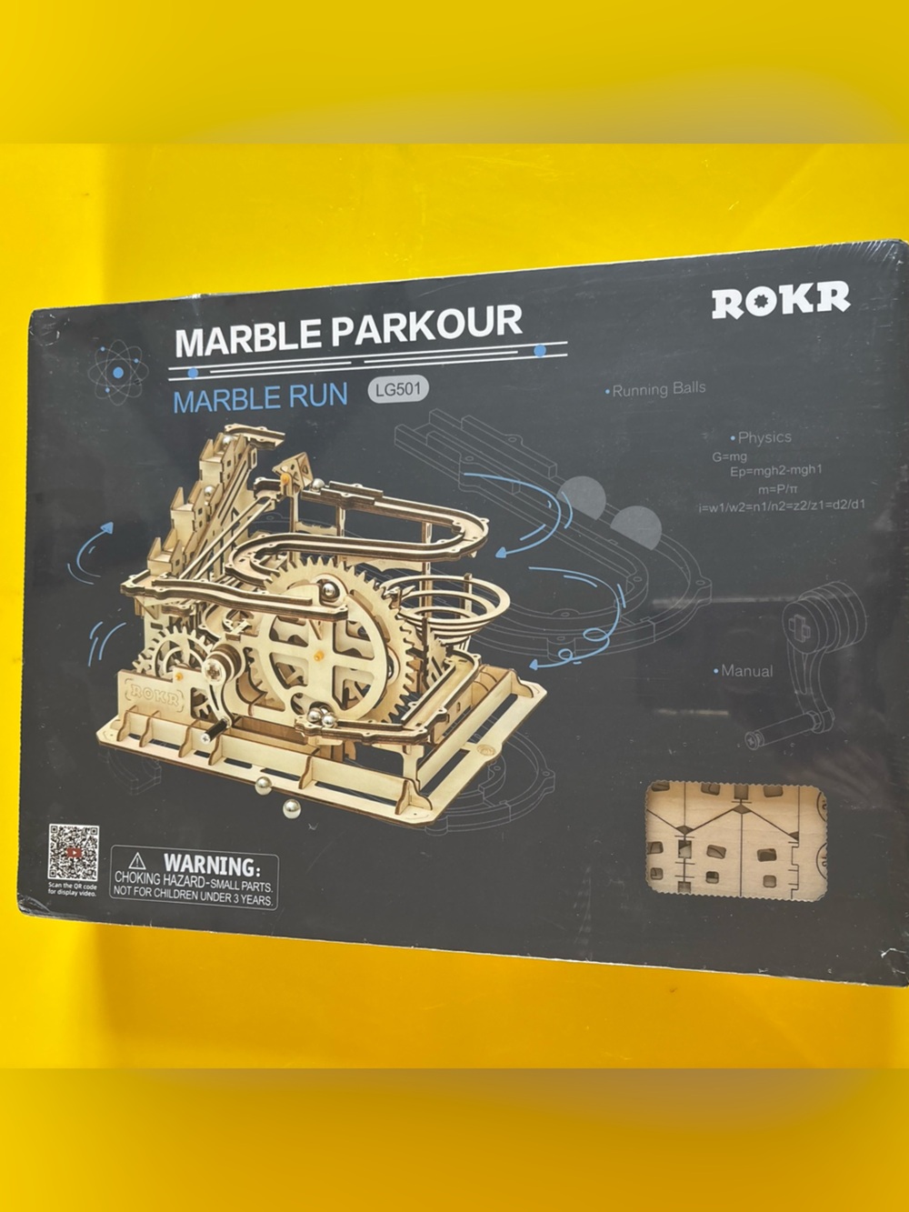 New Sealed ROKR Marble Climber Marble Run 3D Wooden Puzzle LG501